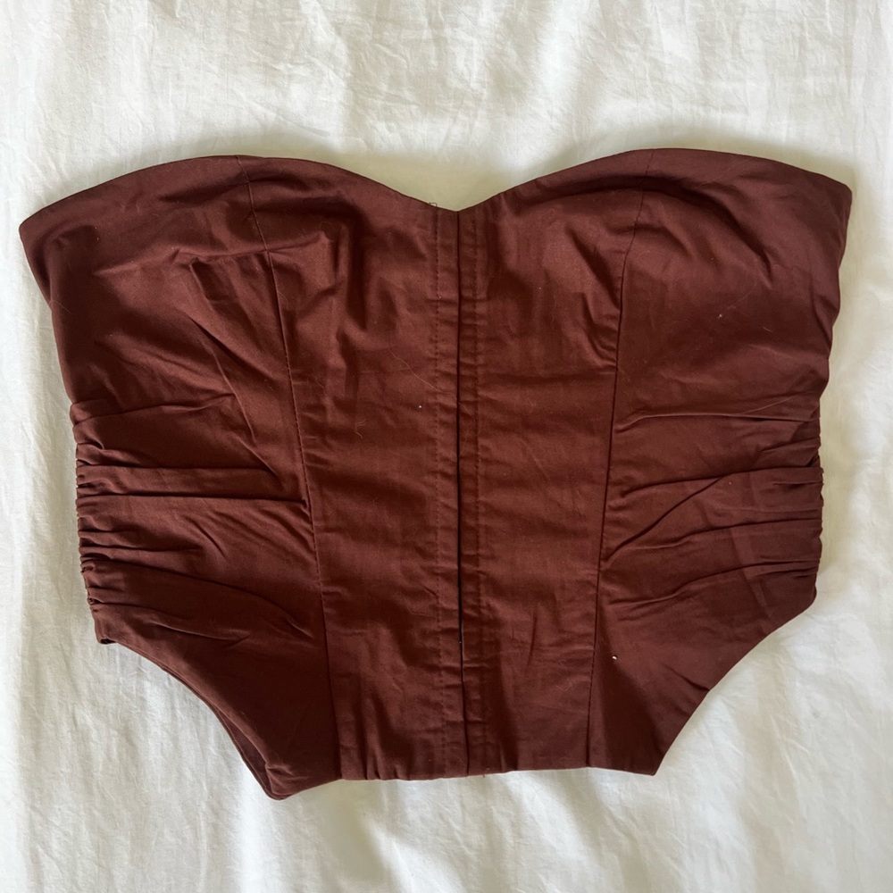 Oh Polly brown corset top